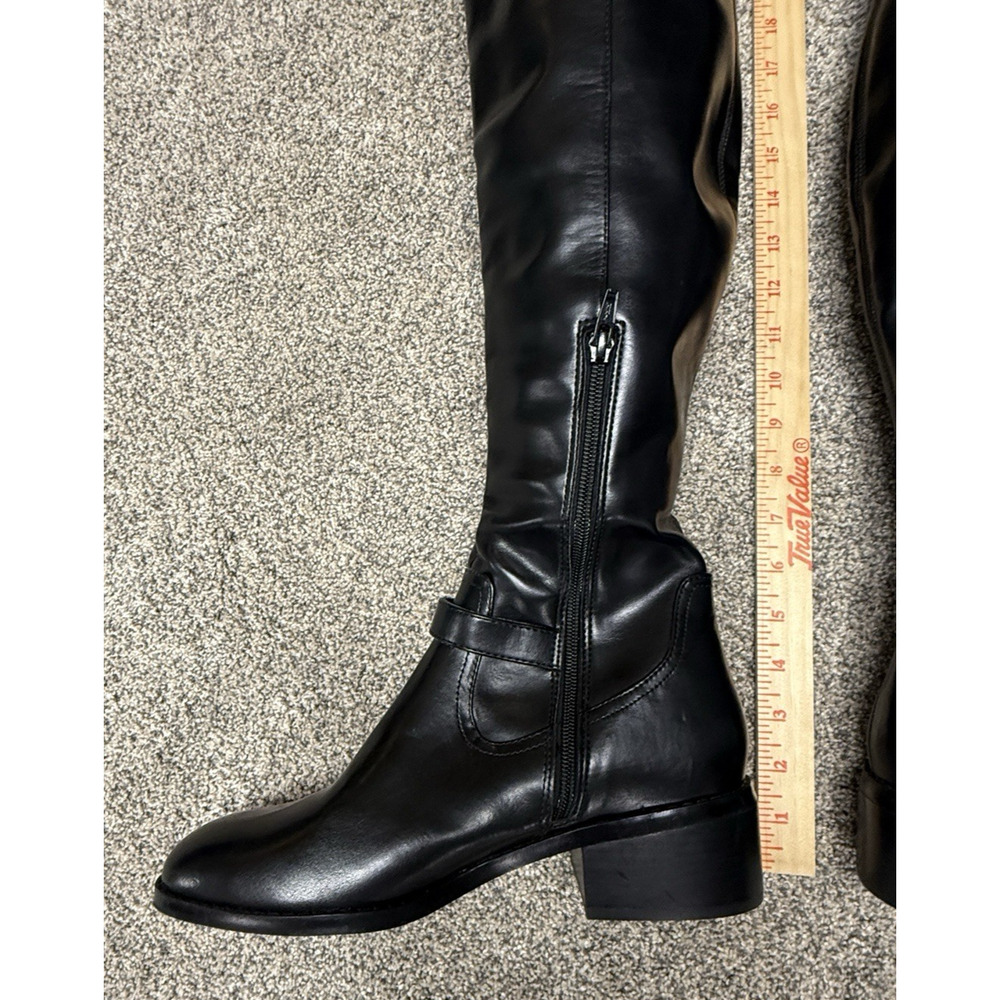Dolce Vita Elyse‎ Black Over The Knee Boots Women's 7.5 Block Heel Buckle NWOB - Picture 8 of 10
